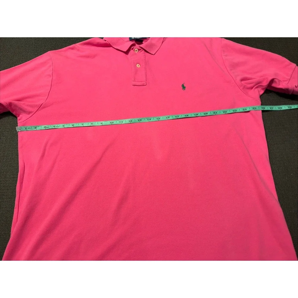 Polo Ralph Lauren Men's XL Short Sleeve Heavyweight Cotton Pink‎ Polo Shirt